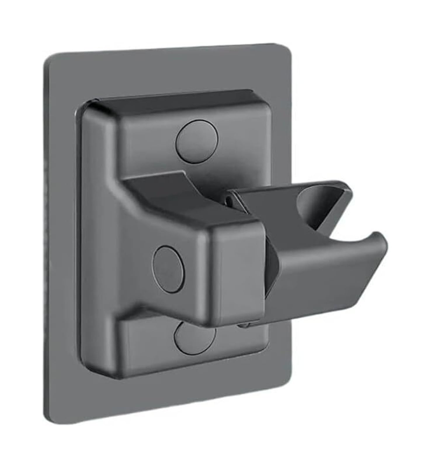 Shower Head Bracket, Shower Head Holder Adjustable Wall-Mounted Self-Adhesive ABS Handheld Bracket Multicolor(Grey)