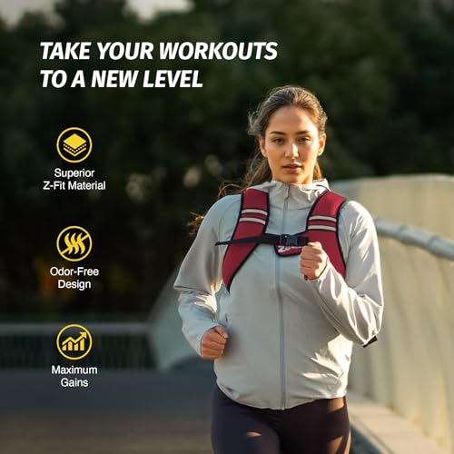 Image of ZELUS Weighted Vest, Washable Z-Fit Soft Iron Weighted Vest for Women and Men, 5 /10 /15 lb Weight Vest with Reflective Strips & Adjustable Straps, Ultra Thin Weight Vest for Gym Strength Training