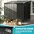 4x6 Lean to Yard Storage Shed, Outdoor Metal Wall Side Bike Shed with Lockable Door for Tool Garden for Patio Lawn Yard, Black