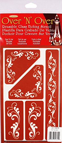 Armour Etch Over N Over Stencil, Fleurdelis