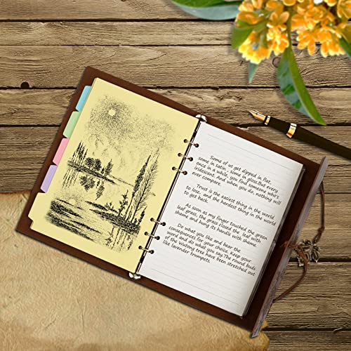 Billtigif A5 Refillable Leather Journal Notebook And 280Pages Refill Paper #TOP4