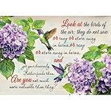 Puzzles for Adults 1000 Pieces, Christian Bible Jigsaw Puzzles - Hummingbird's Whisper, Impossible Christian Bible Puzzle for Seniors Families, 27.56x19.69 Inches, 1:1 Poster, Letter on The Back