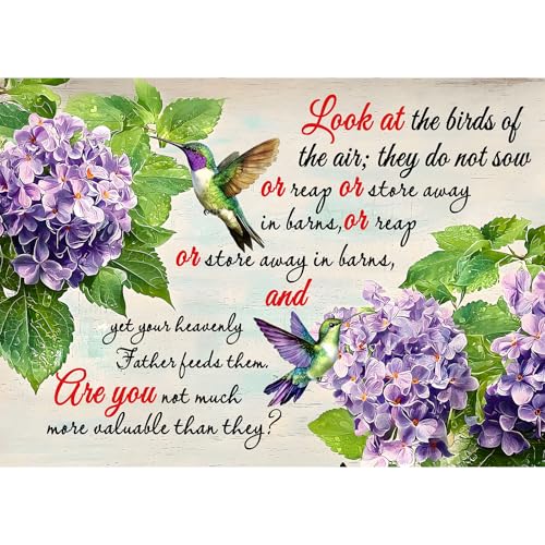 Puzzles for Adults 1000 Pieces, Christian Bible Jigsaw Puzzles - Hummingbird's Whisper, Impossible Christian Bible Puzzle for Seniors Families, 27.56x19.69 Inches, 1:1 Poster, Letter on The Back