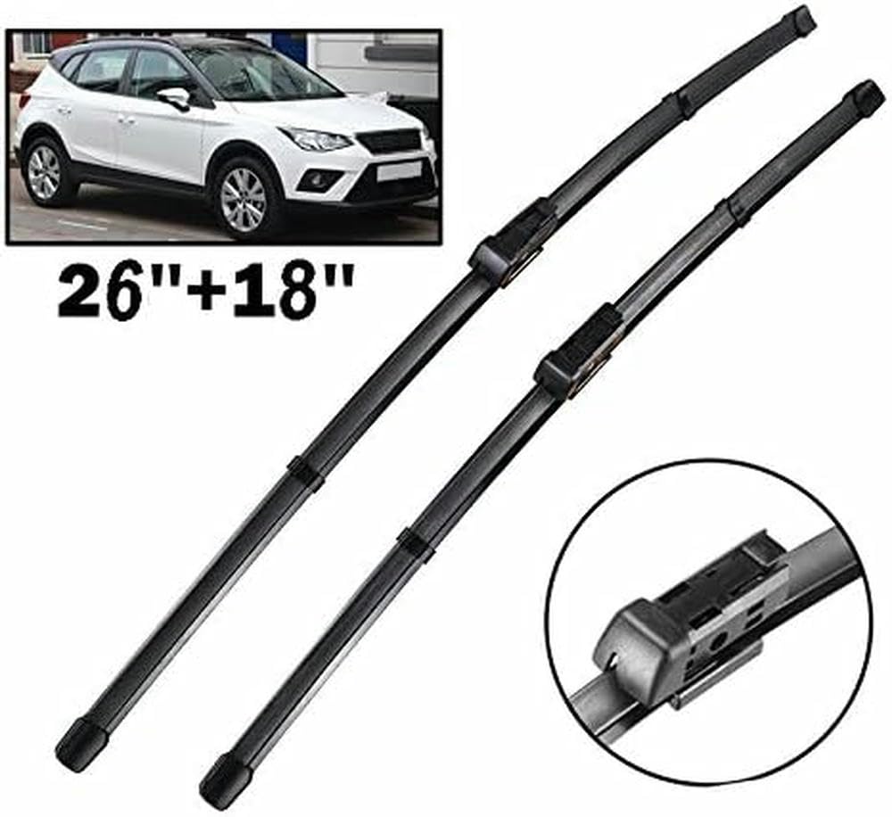 Escobillas limpiaparabrisas Delanteras JUWENFF para Seat Arona 2017-2020, limpiaparabrisas de Coche, limpiaparabrisas, Ventana de Coche