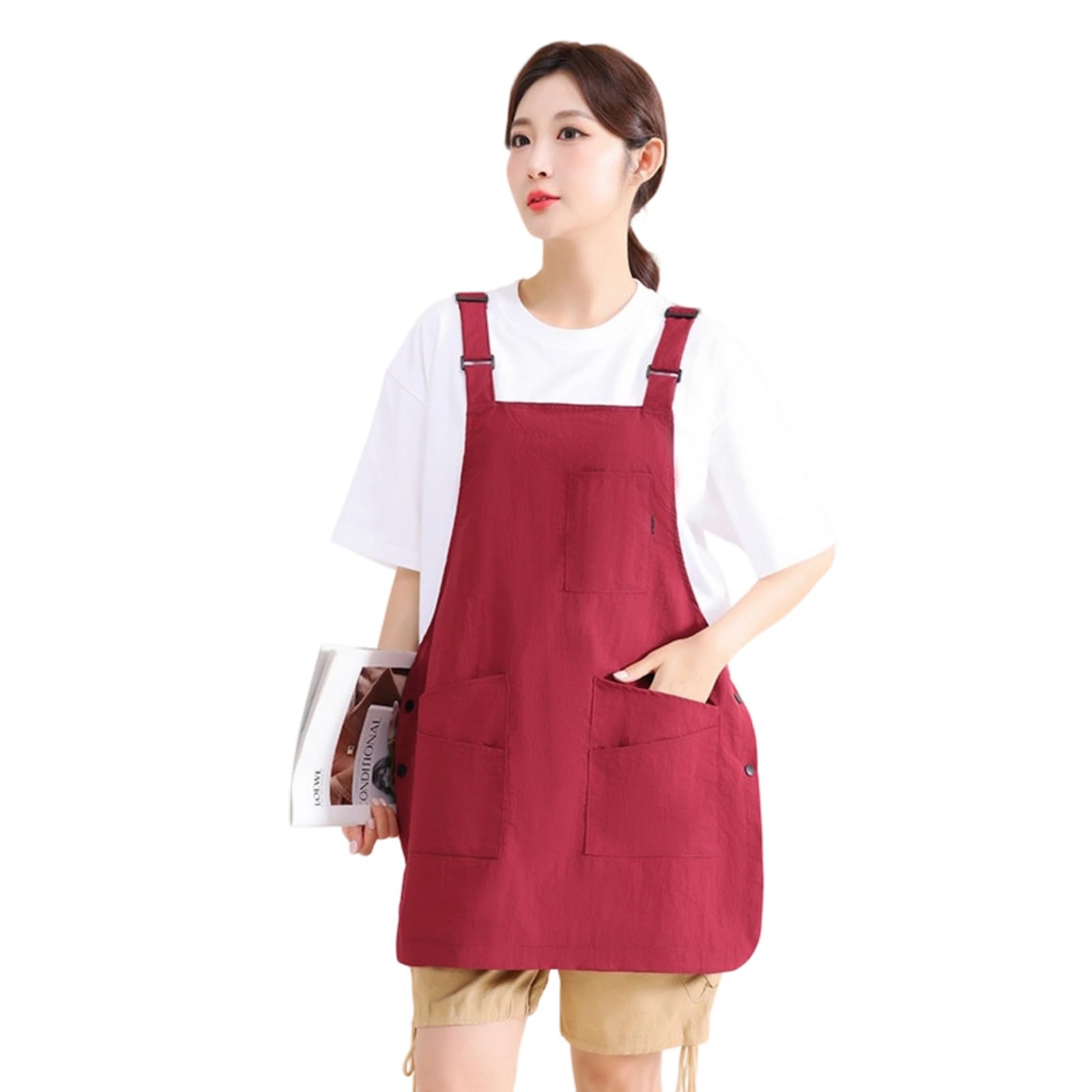Xjdzineq Water Kitchen Apron for Cooking and Baking, Easy Comfortable Design for Chefs and Baristas Restaurant Apron