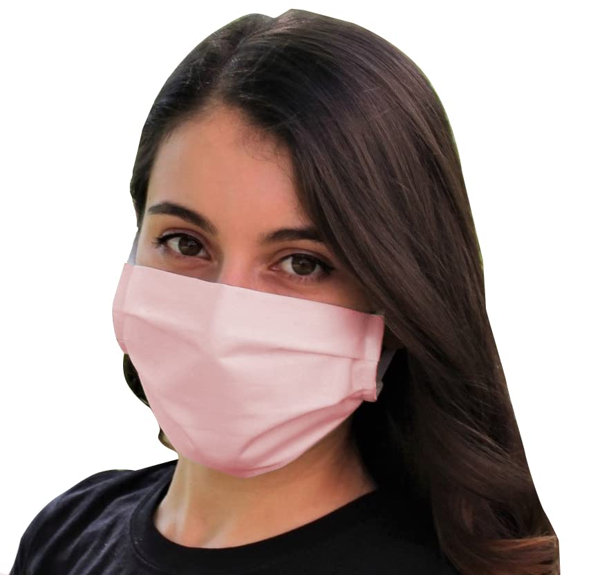 Pack 5x Mascarilla Higiénica Reutilizable UNE 0065 Tela 100% Algodón - Adulto L - BFE 98% - Lavable Antialérgica - Homologada en España - Cottonblock
