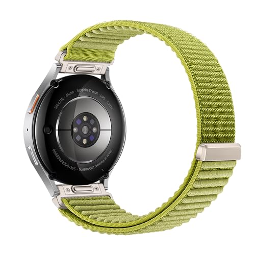 Image of XMUXI 20mm Watch Strap Nylon Compatible with Galaxy Watch 7 /6 /5 /4 40mm 44mm Straps,Compatible with Huawei Watch GT3 42mm /Forerunner 165 /Vivoactive 6 /5 /3 with One Click Metal Connector(NO WATCH)