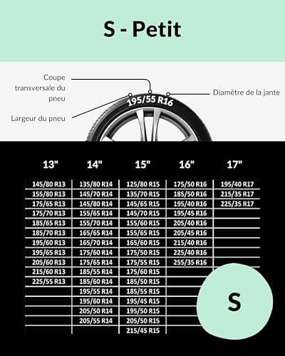 Chaînes à neige textiles pour route de montagne enneigée taille S - 7