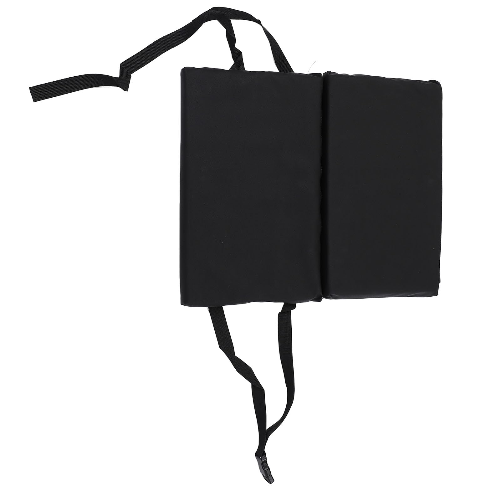 Extensor de Reposapiés para Silla de Ruedas, Cojín Elevador con Soporte para Pantorrillas para Paseos en Casa, Reposapiernas de Cuero PU Negro para Silla de Ruedas, 16 X 20 X 1