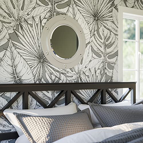 Kenroy Home 60050 Portside Mirrors, Small, Weathered Steel Finish #TOP2