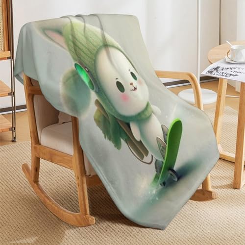 Manta suave para frío en cama y silla de sofá transpirable 5