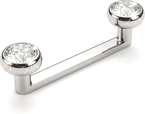 14G Titanium Surface Piercing Jewelry Double Crystal Internally Threaded Surface Tragus Staple Bar Unisex Body Jewelry