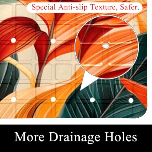 Tapis de bain antidérapant extra long pour éviter les chutes en baignoire familiale