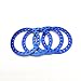 Produktbild XUNJIAJIE 4 Stück 1.9 Zoll Felge Felgenringe Beadlock Ersatz Rad-Ring für 1/10 Crawler Axial SCX10 Modell-auto 1.9 zoll Felge (Blau)