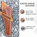 Western Gun Holster 22 .38/.357 .44/.45 Cal – Cross Draw – Handmade Full Grain Leather – Fits 4