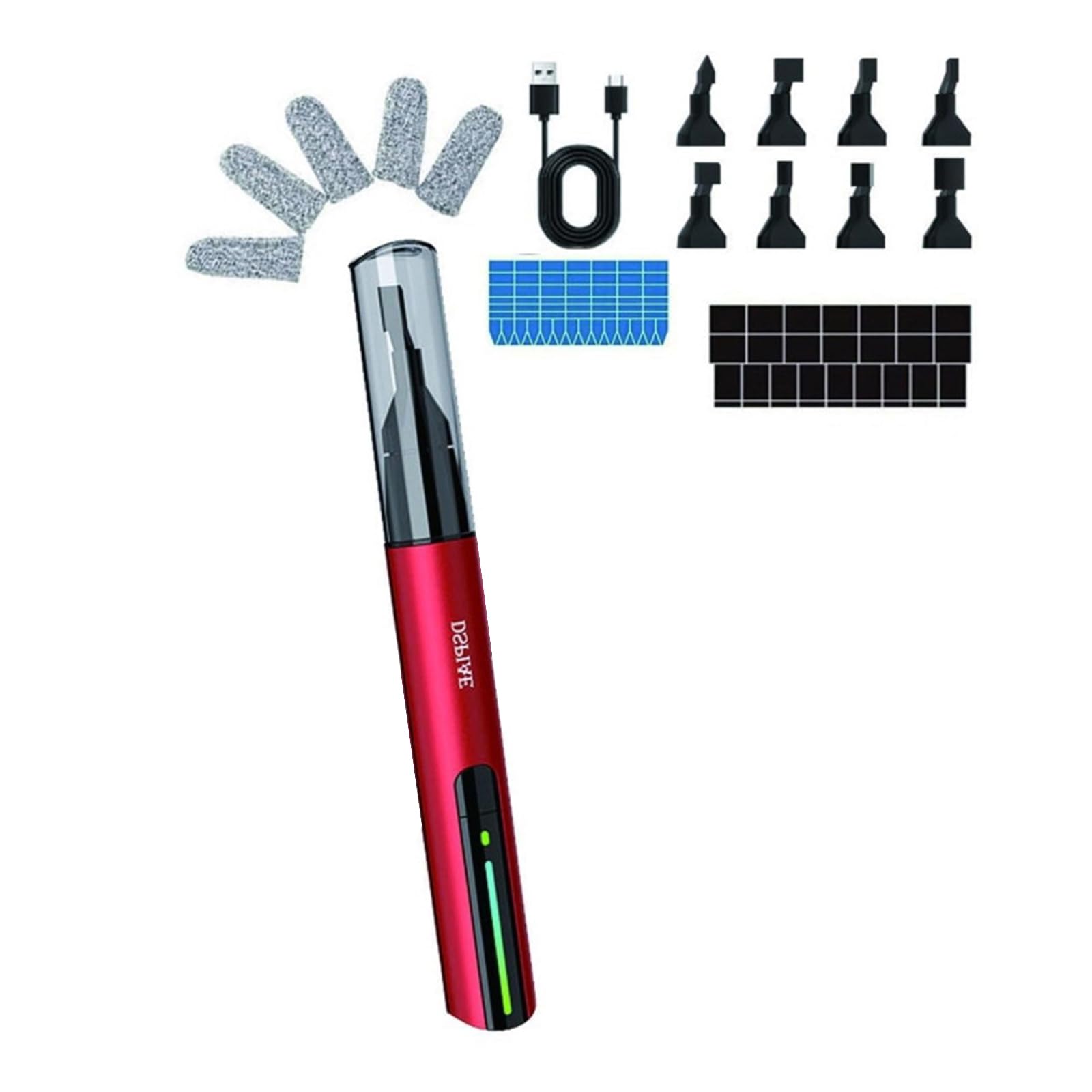 Kaeltsyn Multifunction Electric Grinder Miniature Polisher For Resin And Models Detailing Task With Easy To Replace Sandpaper Miniature Polisher