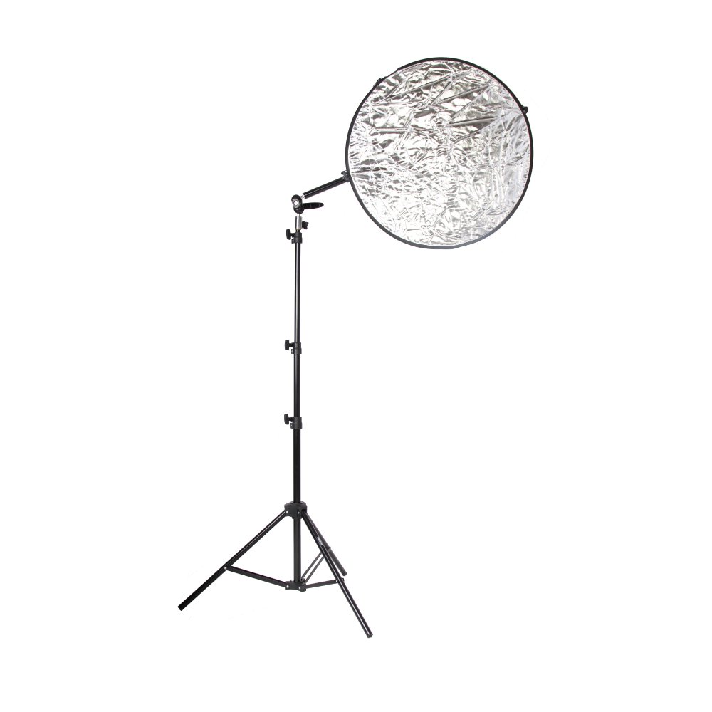 Fovitec StudioPRO - 1x Reflector Stand Kit w/ 1x 5 Color Reflector - [Reflector][Includes Boom, Reflector, and Stand]