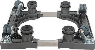 roulettes pivotantes pour meuble Multifonctionnel mobile Base de charge réglable de roulement jusqu'à 400KG stable et durable for machine à laver Cuisinières Sèche-linge Réfrigérateur Taille Nom: 4 Pi