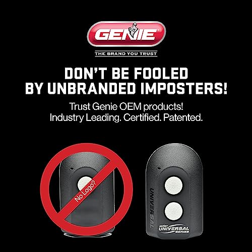 Image of Genie Universal Garage Door Opener Remote, 2 Button, Model ACSCTG-UNIV2, Compatible with LiftMaster, Chamberlain, Genie, Craftsman and More | Universal Series, Controls Up to 2 Openers, Compatible with Major Brands; LiftMaster, Chamberlain, Genie, Craftsman and More
