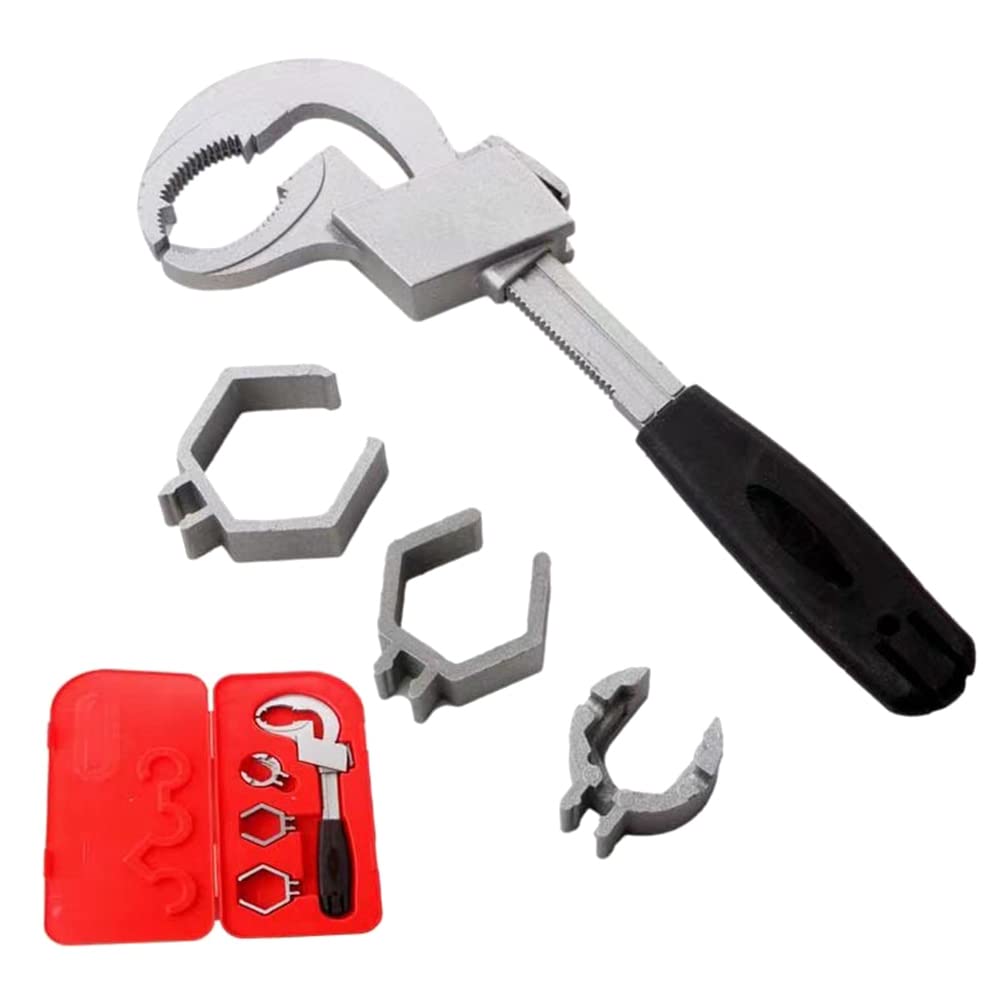 Nagoyuki Adjustable Double-Ended Wrench Bathroom Wrench for Water Pipe Repair & Home Accessories, Photo Color
