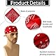 2 Stück Bandana Rot,Bandana Herren Damen,Halstuch Rot,Red Bandana,Kopftuch Pirat,55 X 55 Cm Halstuch Paisley Muster Damen Und Herren,Schal,Ansatz Fur Biker Motorrad