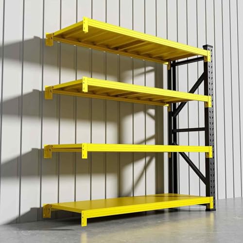 �X�`�[�����b�N �Ɩ��p �I ���b�N �ω׏d 280 kg/�i �������߉\ �X�`�[���V�F���t �{���g���X �A���\ ���@�\ �I�[�v�� �g���ȒP ���u �q�� �K���[�W(4�i �C�G���[ + �u���b�N�T�u���b�N/��150×���s50×����200cm)