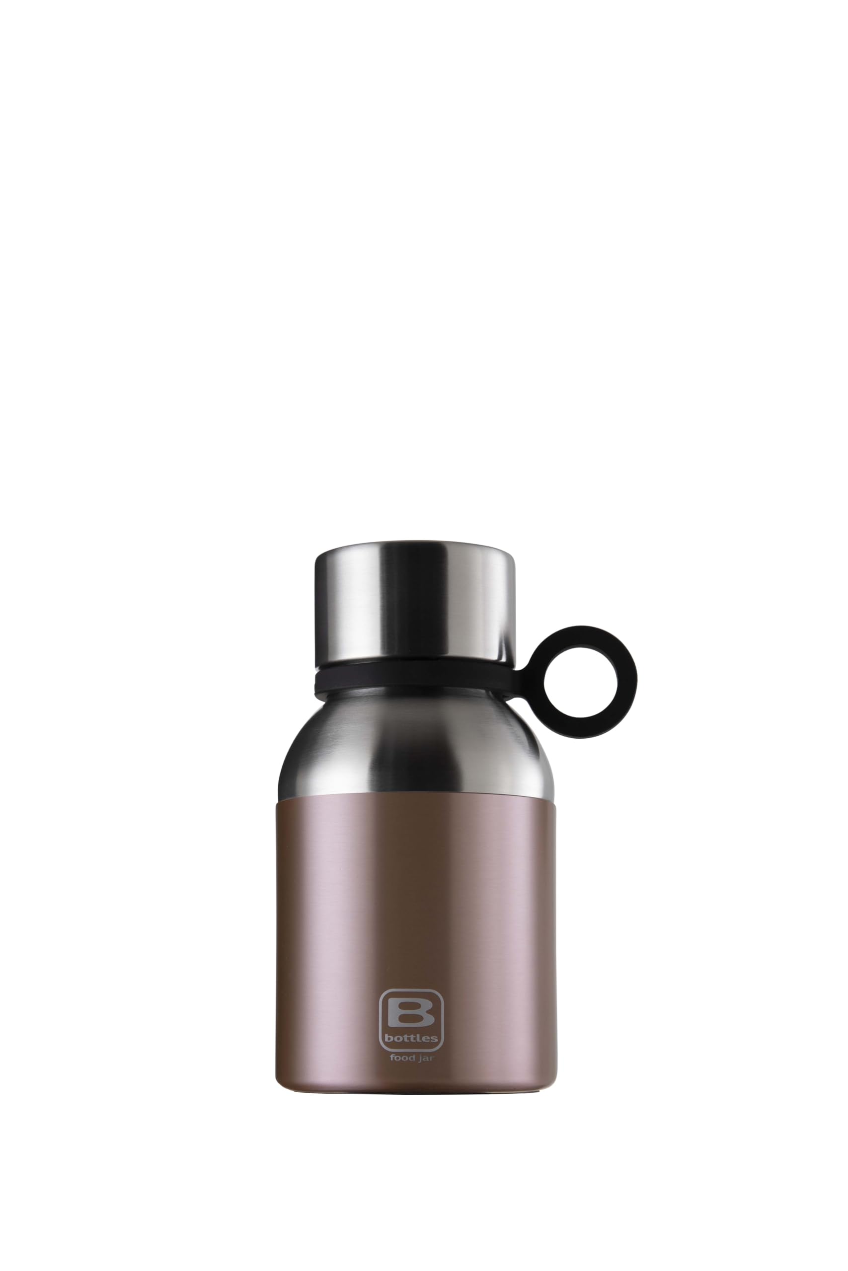 BUGATTI B BOTTLES FOOD JAR - Contenitore Termico, Mantiene Caldo per 12h, Freddo per 24h, Ghiaccio per 36h, Acciaio Inox 18/10 Ecologica e Riutilizzabile, Rose Gold Brushed 500 ML