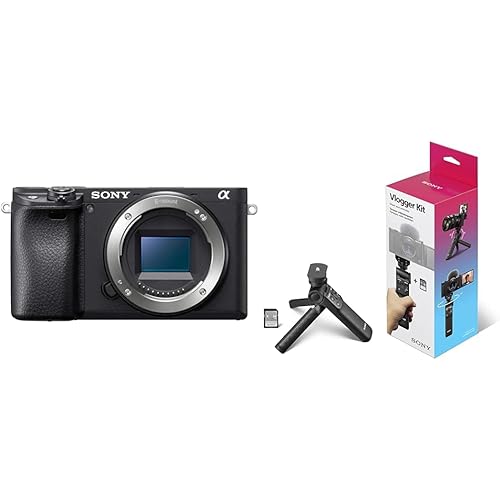 Sony Alpha a6400 Mirrorless Camera: Compact APS-C Interchangeable Lens Digital Camera with Real-Time Eye Auto Focus, 4K Video & Flip Up Touchscreen with Vlogger -Accessory Kit