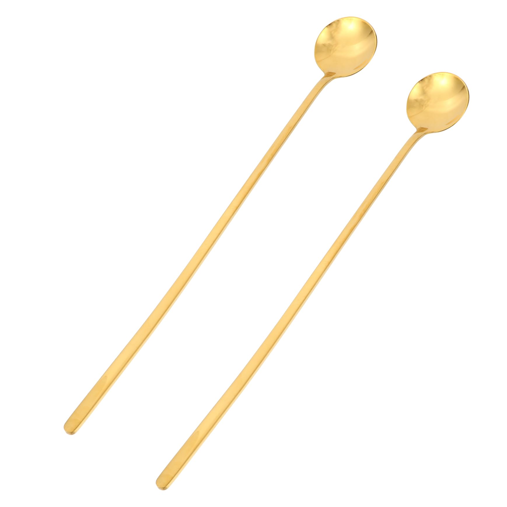 NAMOARLY Espresso Stirring Spoon Set 2pcs Stainless Steel Spoons Long Handle for Coffee Bar Home and Party Use