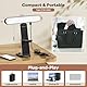 RealPlus Streaming Licht mit [Multifunktionshalter], Fernsteuerung von 3 Lichtfarben & 10 Helligkeiten, 360° Drehung Videolicht LED für PC, Handy, Laptop, Zoom-Meetings, Monitor, Webcam,Büro,Geschenk