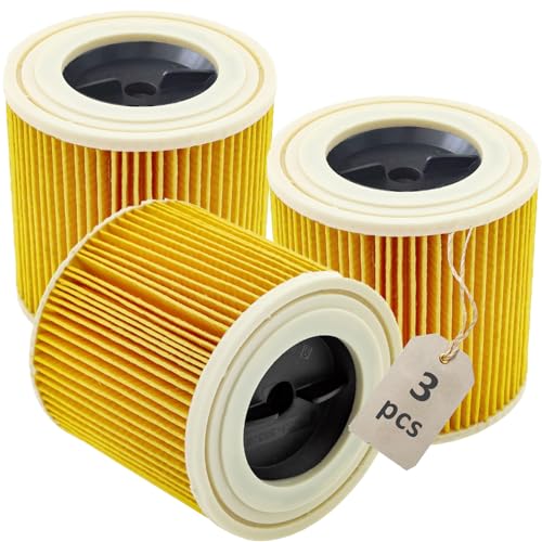 AVAENZO Lot de 3 filtres à cartouche KFI 3310 pour Kärcher WD 2 Plus, WD 2, WD3, WD3s, KWD 1-3, SE4001, SE4002 aspirateur eau et poussière, Numéro d'article:...
