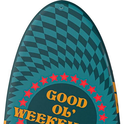 Retrospec Weekender Crew Inflatable Paddle Board - 12ft & 15ft XL Multi-Person iSUP with 400 & 1050lb Capacity & No-Slip Deck - Includes 2 Paddles & Accessories by Retrospec - Image 7