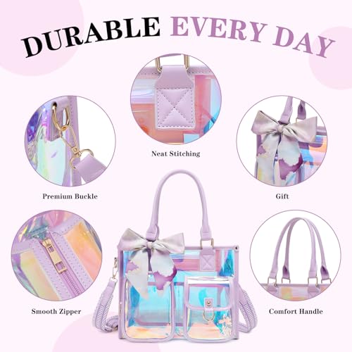 Bolso Tote Clear 12x12x6 PVC Transparente miniatura 6