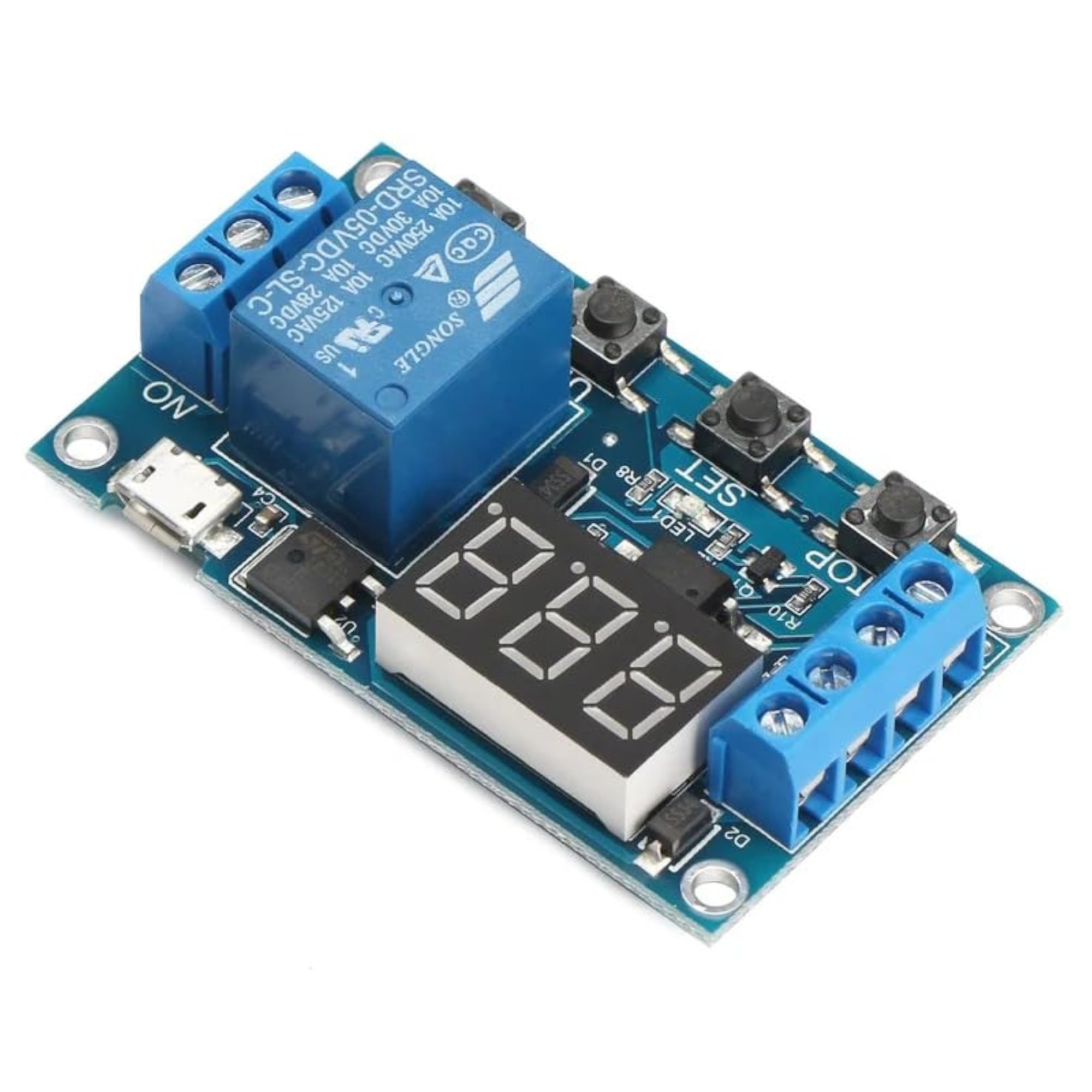 Timer Relay Module with LED Display