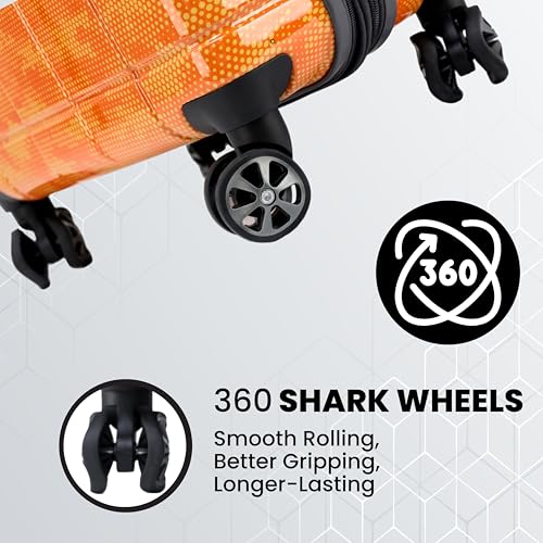 Spyder Matrix 29 Inch Large Luggage Expandable Hardside Upright Suitcase with 360° Spinner Wheels, TSA Approved Lock, Orange2