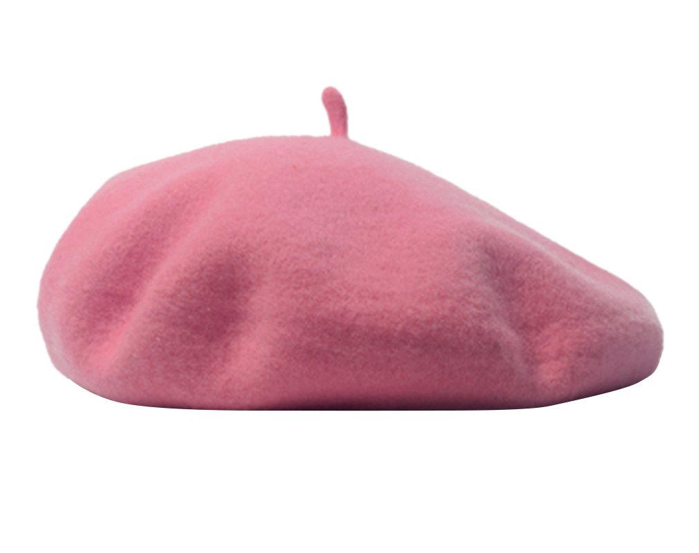 AIYUEWomen Men Wool French Beret Solid Color Warm Beanie Hat Artist Painter Fancy Dress Costumes