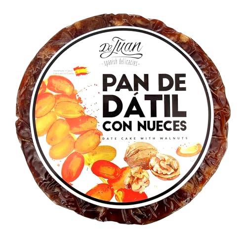 Pan de Dátil con Nueces 400 g – Dulce Tradicional de Dátiles y Nueces – Date Cake Artesano – Ideal para Quesos, Aperitivos y Postres