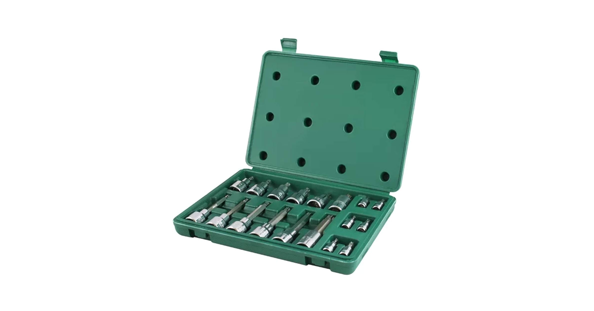 SATA 18-Piece Torx® Bit Socket Set, 1/4-Inch and 1/2-Inch