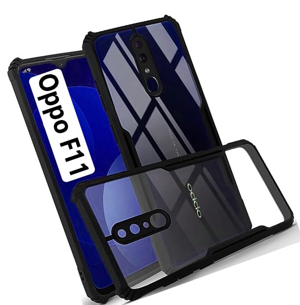 COBERTA Polycarbonate Back Cover For Oppo F11 Back Cover Case-Black Transparent (B0CGJ7YZ4M) Amazon Price History, Amazon Price Tracker