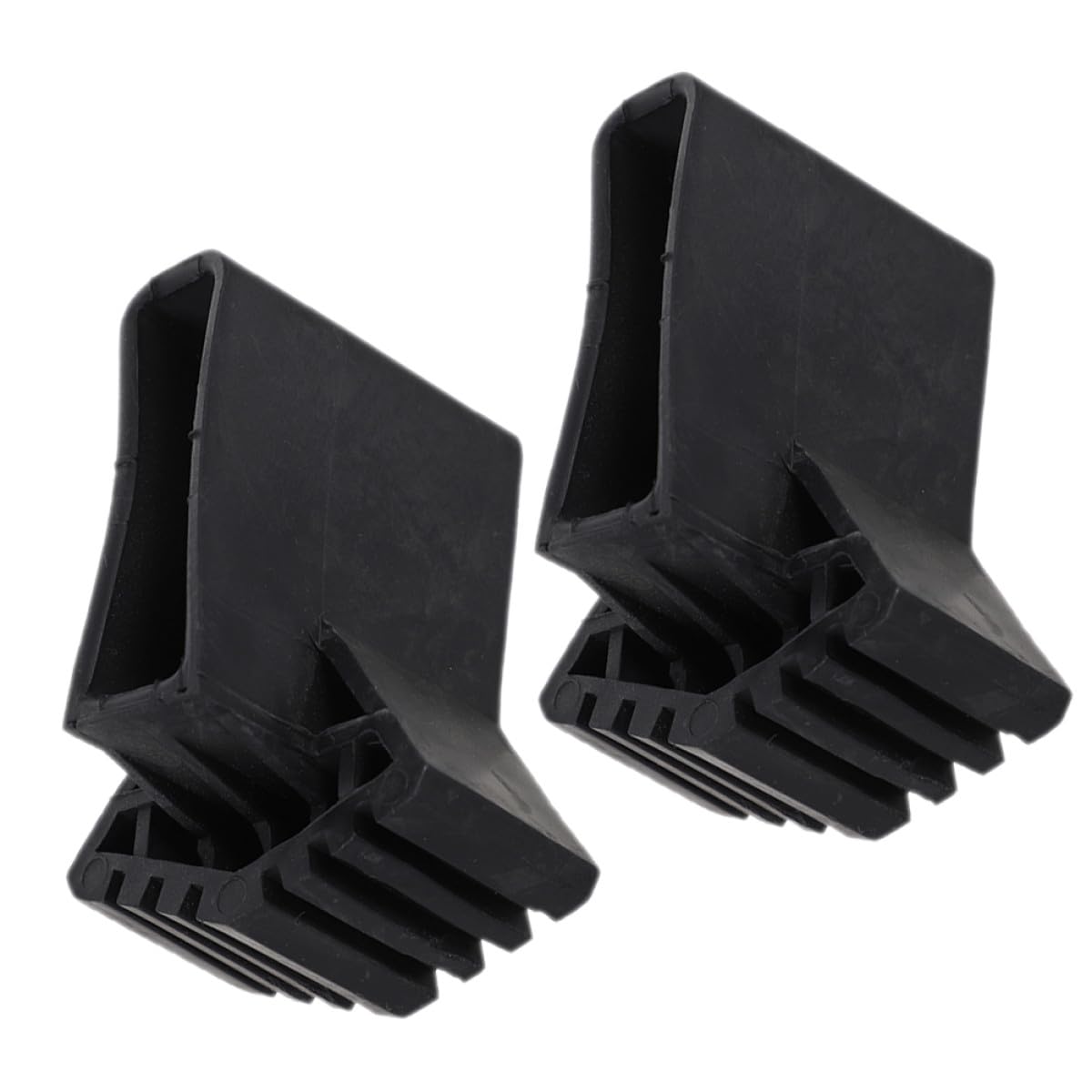 DIKACA 2pcs Black En131 Plastic Ladder Feet Covers Non-Skid Replacement Ladder Leg Mats for Extendable and Multi-Function Safety Accessories