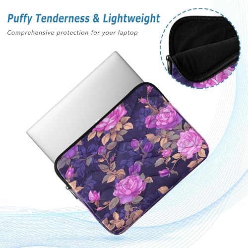 Funda para laptop 13-14 pulgadas con diseño floral impermeable miniatura 5