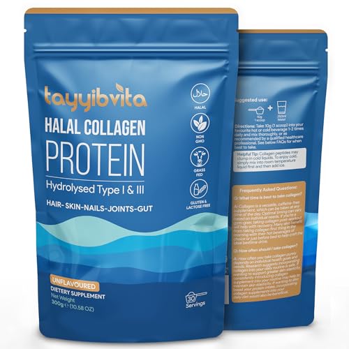 Tayyibvita Halal Bovine Collagen Protein Powder - Grass-Fed Hydro...