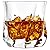 JoyJolt Aurora Crystal Whiskey Glasses, Old Fashioned Whiskey Glass 8.10 Ounce, Ultra Clear Crystal Scotch Glass for Bourbon and Liquor Set Of 2 crystal Glassware