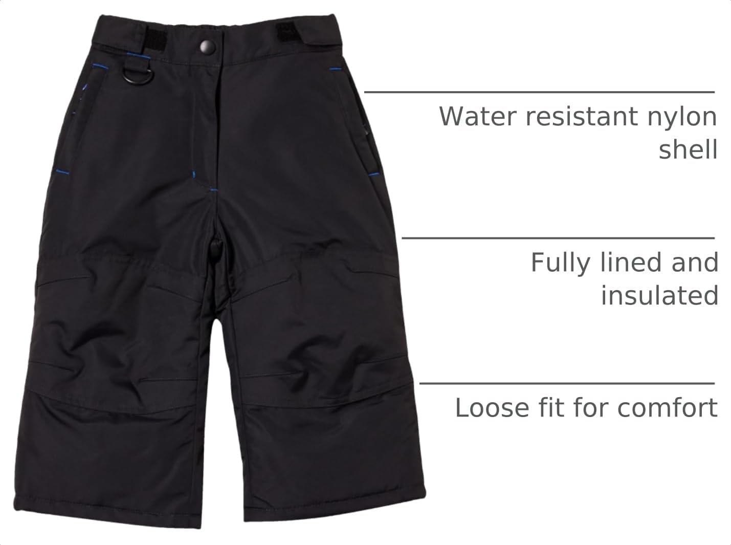 Amazon Essentials Boys and Toddlers' Water-Resistant Ski & Snow Pants