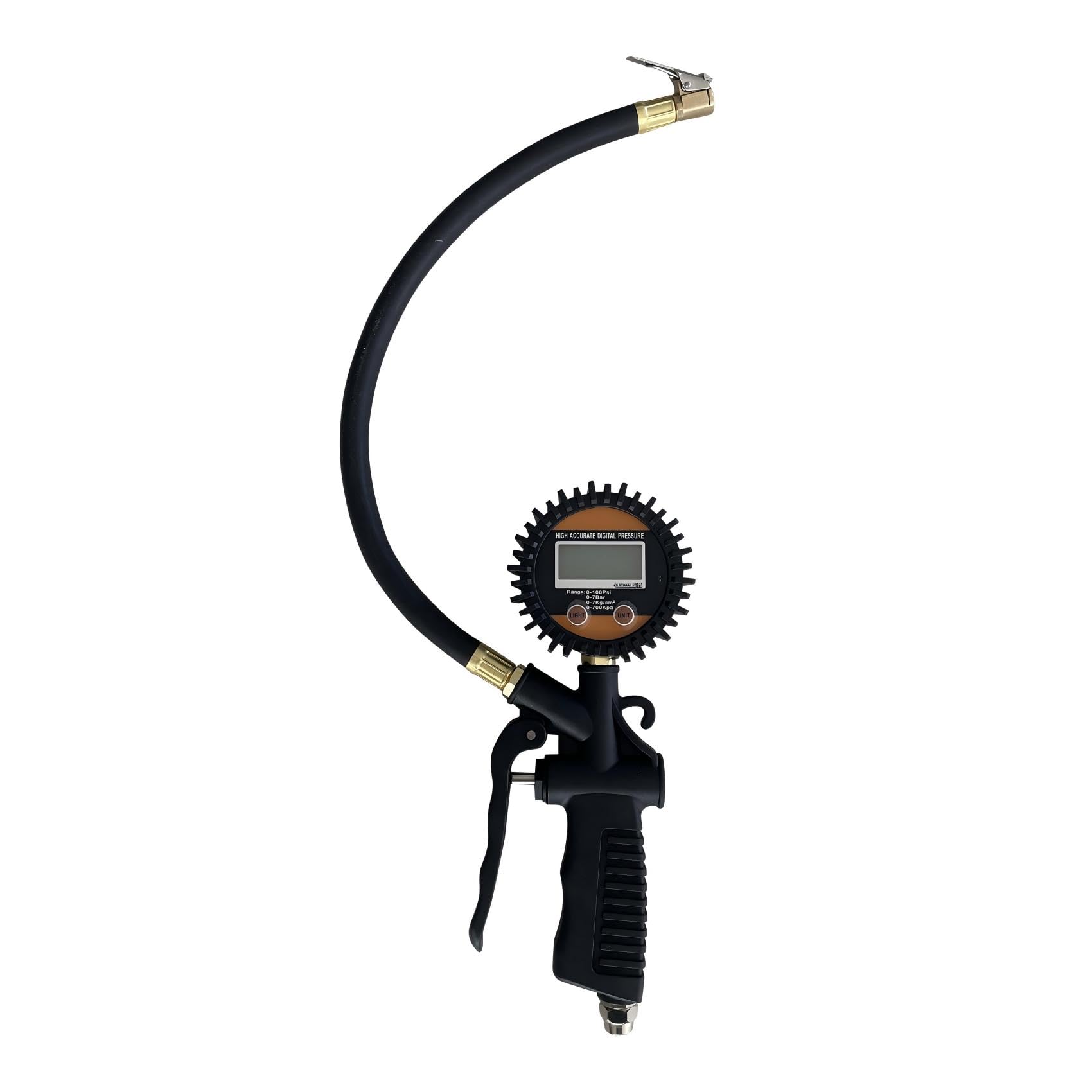 Manomètre numérique de Pression des pneus avec gonfleur intégré, 3-250 PSI, Accessoire