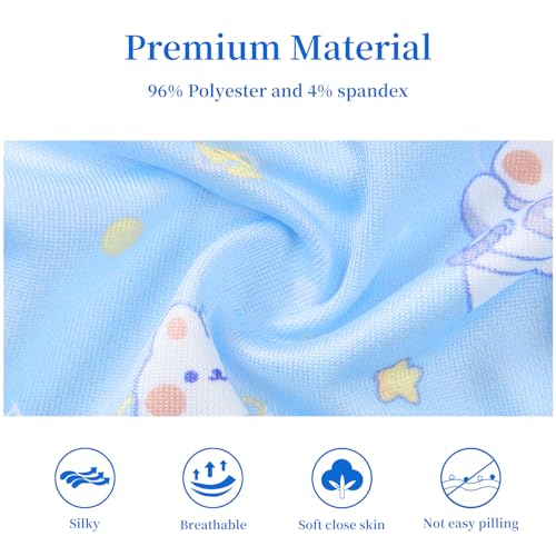 Littleforbig Women's Ladies Soft Smooth Silky Underwear Comfortable Hipster Briefs Babydoll Dreamy Galaxy 4 Pack Panties Set3