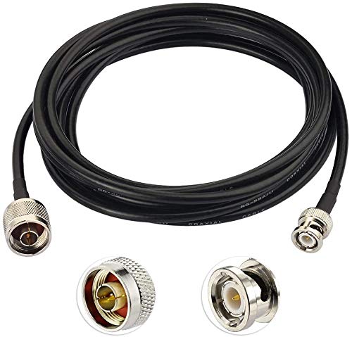 3AN Telecom N Male to BNC Male Connector with Low Loss RG58 Coaxial Cable for Ham Radio Signal Booster Repeater Router Antenna Extension Cable 10Ft 1 PCS(Black) (B08FF39FY5) Amazon Price History, Amazon Price Tracker