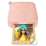 HP Sprocket Portable 2x3" Instant Color Photo Printer (Blush) Print Pictures on Zink Sticky-Backed Paper from your iOS & Android Device.