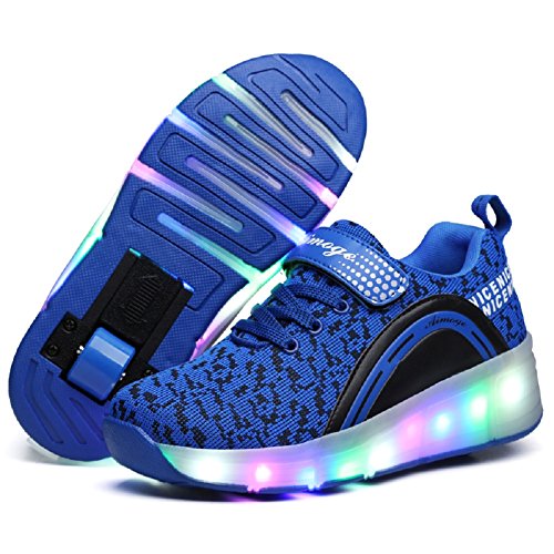 Image of Ylllu Kids LED Roller Skate Shoes with Wheel Light up Roller Shoes Gift for Girls Boys Children