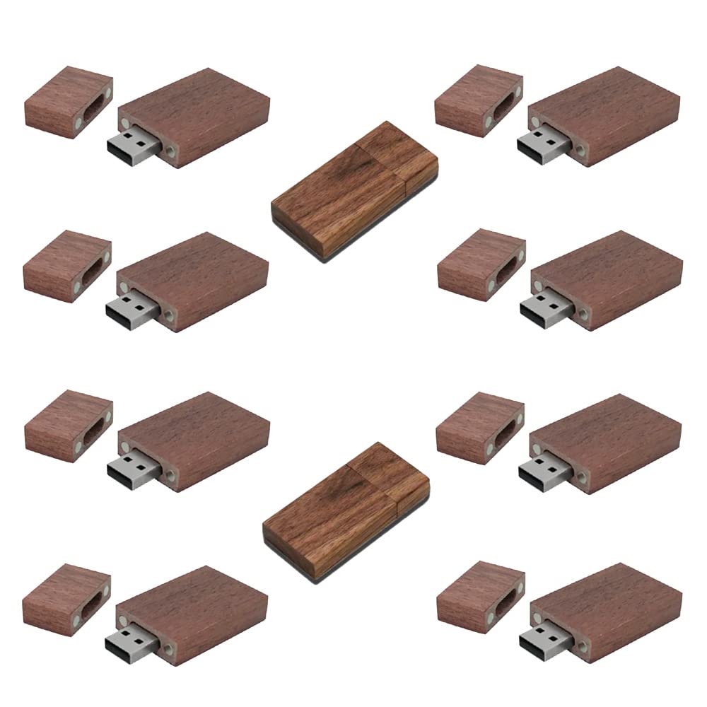 A Plus+ L'elegante collezione di 10 chiavette USB in legno personalizzate da 64GB